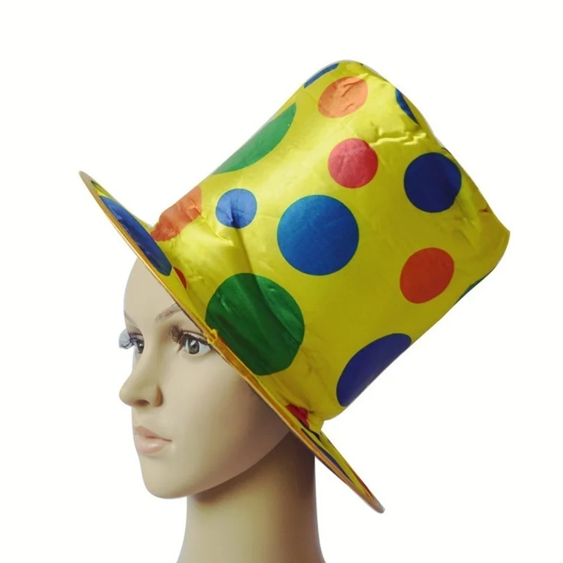 Цирковой карнавальный маскарадный костюм аксессуары для одежды в горошек шляпа клоуна вечерние принадлежности SFFPMZ355