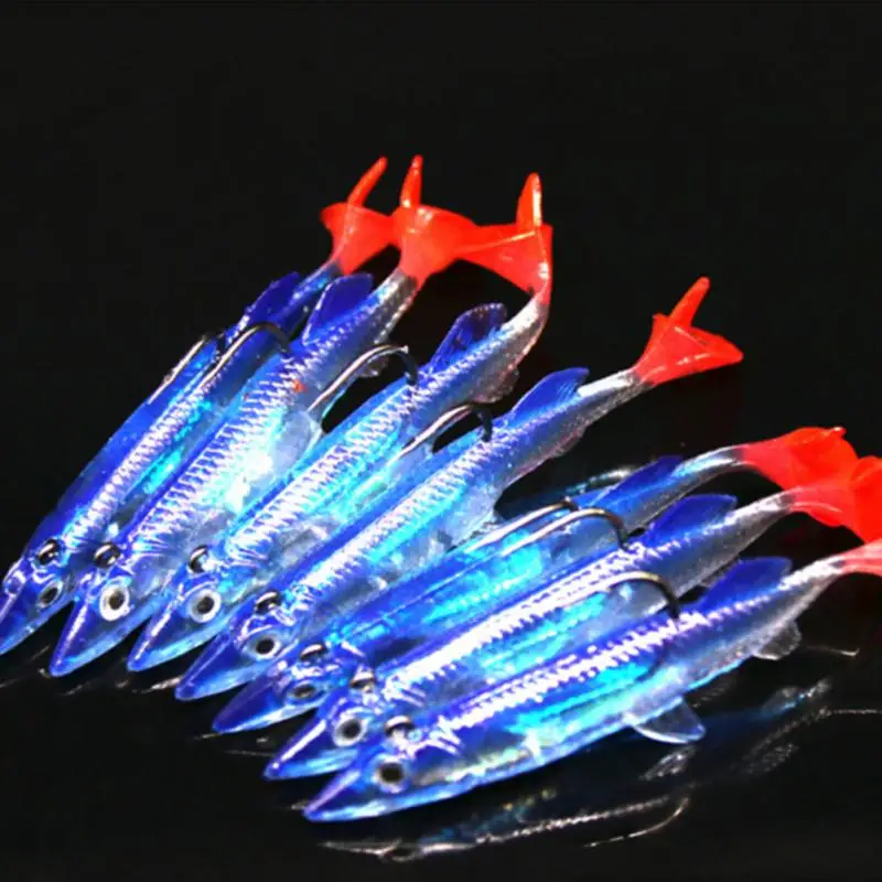 8cm ABS Fishing Baits Glitter Glow in the Dark Fish Fishing Bait Lure