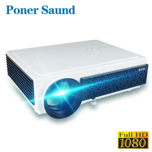 HTP 5500 lumens wifi tv led projector 100 inches screen as a gift full hd 3d home theater beamer projektor