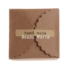 240 шт "ручная работа" этикетки из крафт-бумаги коробка конвертов печати стикер DIY 70x12 мм(W05633 X 1