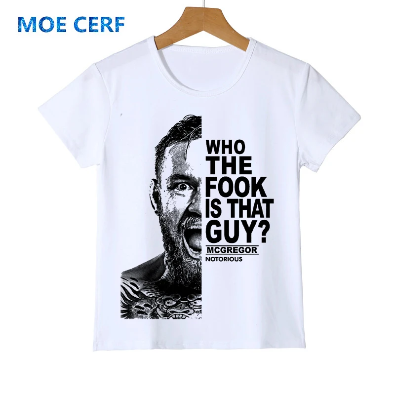 

Conor McGregor Boy/Girl/Baby T Shirt MMA Featherweight Champion Apologize to Nobody Kid Tees Tshirt Children's Clothing Y18-4