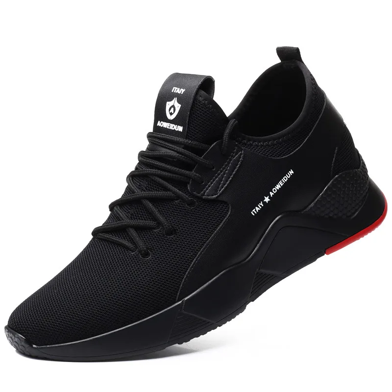 

2019 Comfortable lightweight non-slip new men's shoes increase trend sports shoes men's casual plus velvet running shoes men