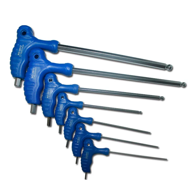 Hot 1.5mm/3mm/5mm T Handle Allen Key Ball Tip Hex Hexagon Wrench Repair