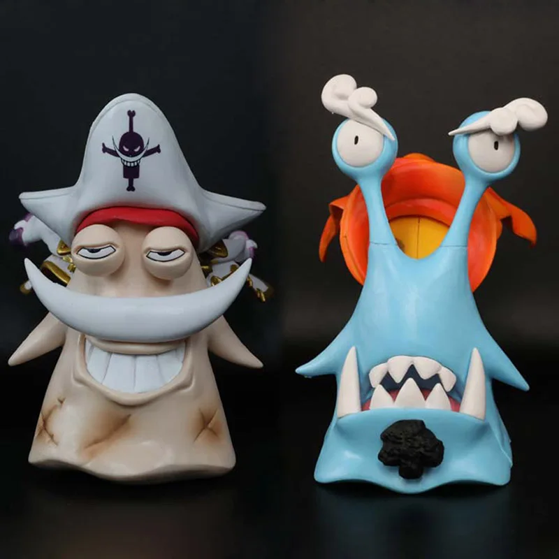 

One Piece White Beard Den Den Mushi Action Figure 1/8 scale painted figure Jinbe Phone Bug PVC figure Toy Brinquedos Anime