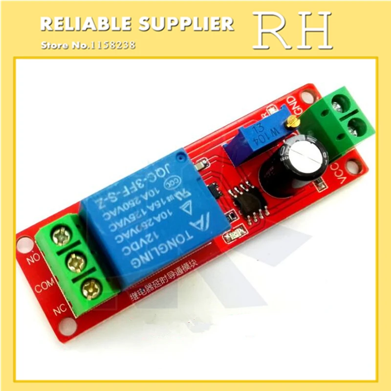 

1PCS/lot Best Price DC 12V Delay Timer Switch Adjustable Module 0 to 10 Second NE555 Electrical New Timer Relay Solid State Rela