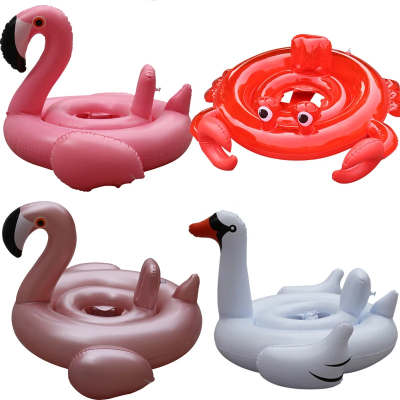 

Baby Swim ring Pools Water toys Fun Baby Kid's Floats For 0-4 year old children Swimming ring toys Flamingo goose figure