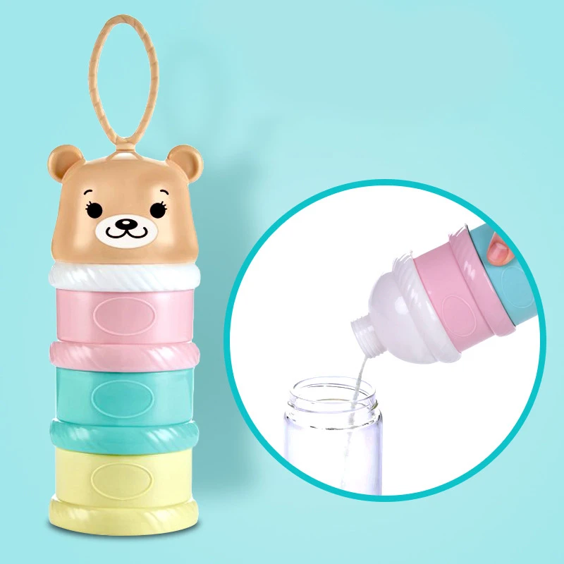 

Baby Food Storage Boxes Portable Baby Infant Feeding Food Bottle Container Three-Layer Milk Powder Dispenser Safe PP Material