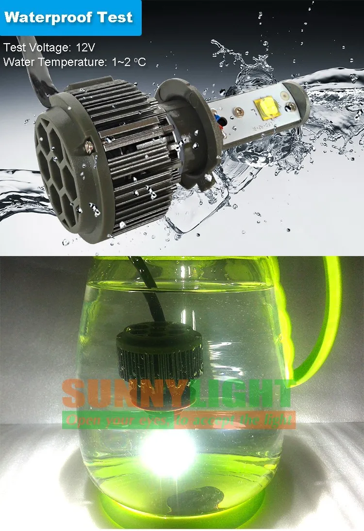 1- h7 led cree car headlight fog lamp light drl