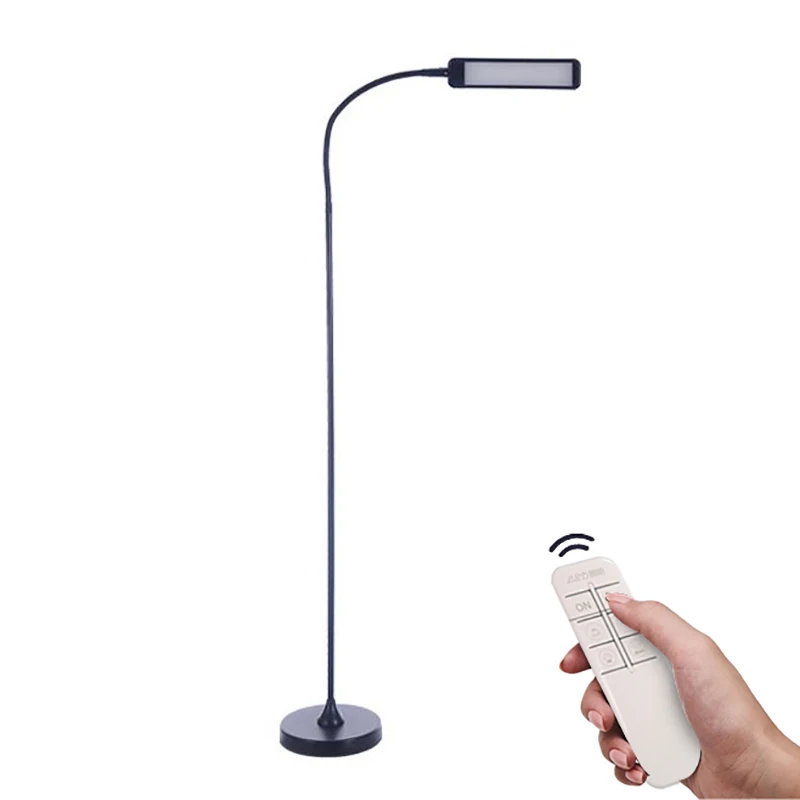 

Modern Touch Floor Lamp Dimmable Standing Lamp 5 Level Color Changing and Brightness Dimmer with Remote Control Light 12W 1100lm