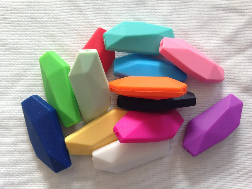 

NEW Silicone Teething stone beads Wholesale Baby Teething beads Food Grade Silicone Rubber Beads Silicone teething beads