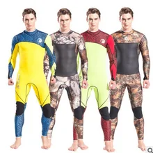 3 мм Неопреновые мужские теплые гидрокостюмы для дайвинга с длинным рукавом для водного спорта, боди для серфинга, купальники для купания, рыбалки, пляжа, гидрокостюмы