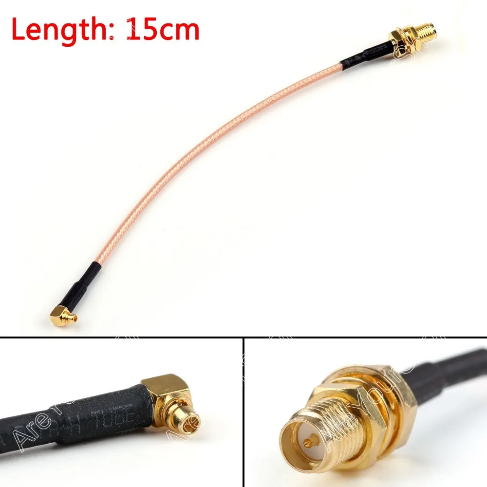 

Areyourshop Sale 15cm RG316 Cable RP SMA Female Plug To MMCX Male Right Angle Pigtail 6in FPV Mini