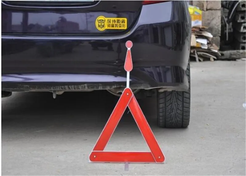 В сложенном виде пластиковое парковочное Треугольники знак Предупреждение доска светоотражающие знаки авто Знаки аварийной остановки для штатива. 1 шт