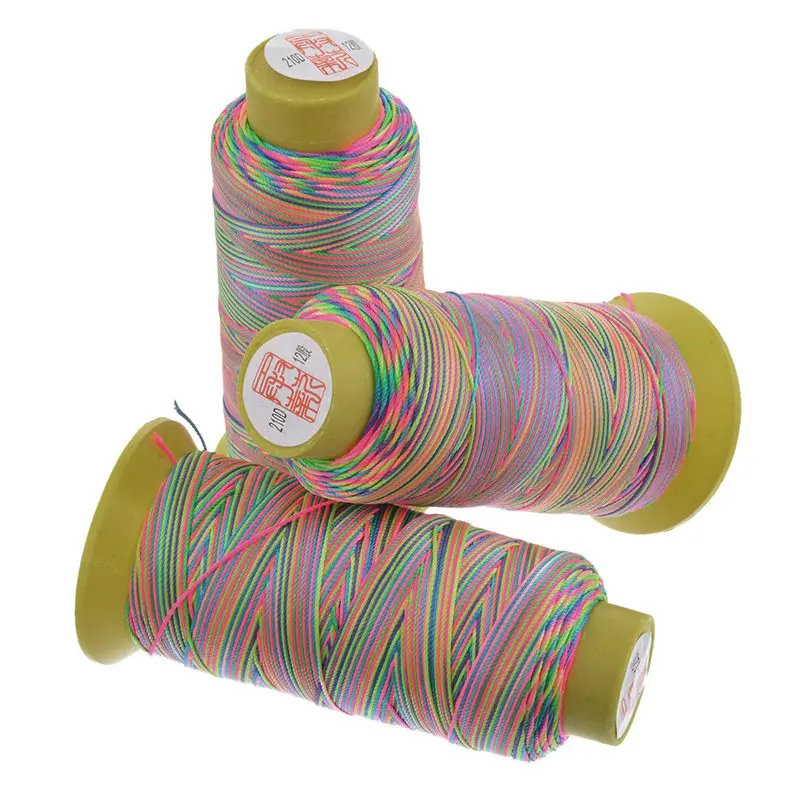 

Urijk 180M/Roll 0.6mm Cotton Thread For Needlework Stitch Colorful Embroidery Thread Knitting DIY Handmade Sewing Accessories