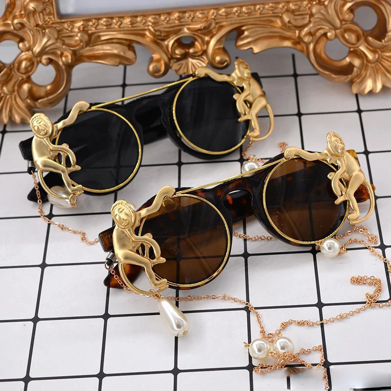 Belmon барокко стимпанк очки Солнцезащитные очки женские круглые солнцезащитные очки для дам UV400 Винтажные Oculos de Sol женские солнцезащитные очки RS663