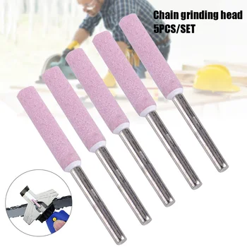 

Economical 5 Pcs 4.8mm Chainsaw Sharpener Burr Chain Saw Grinding Stone File ds99