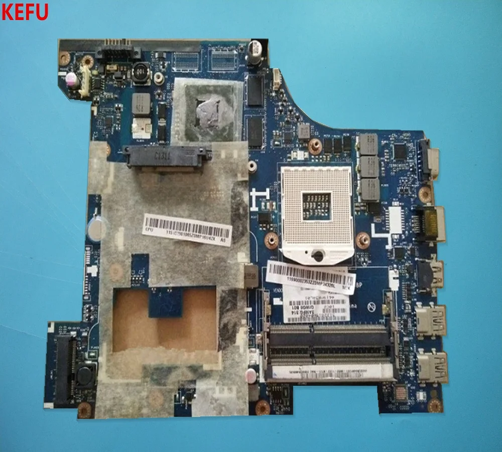 KEFU Высококачественная материнская плата для lenovo G580 QIWG6 LA-7988P материнская плата для ноутбука HM76 с видеокартой 1 г DDR3 ТЕСТ ОК