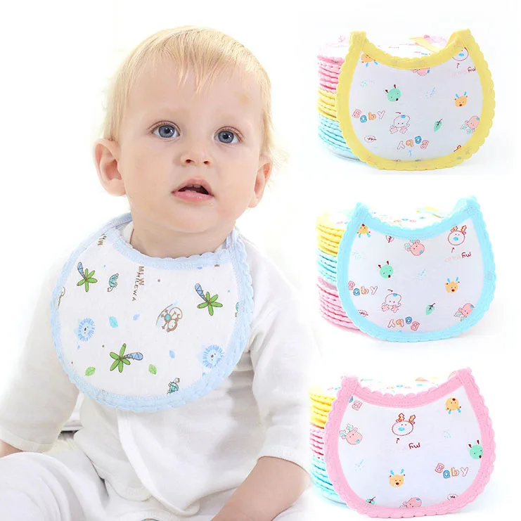 Cotton Spit Towel Triangle Child Bibs Dribble Bibs Newborn Absorbent