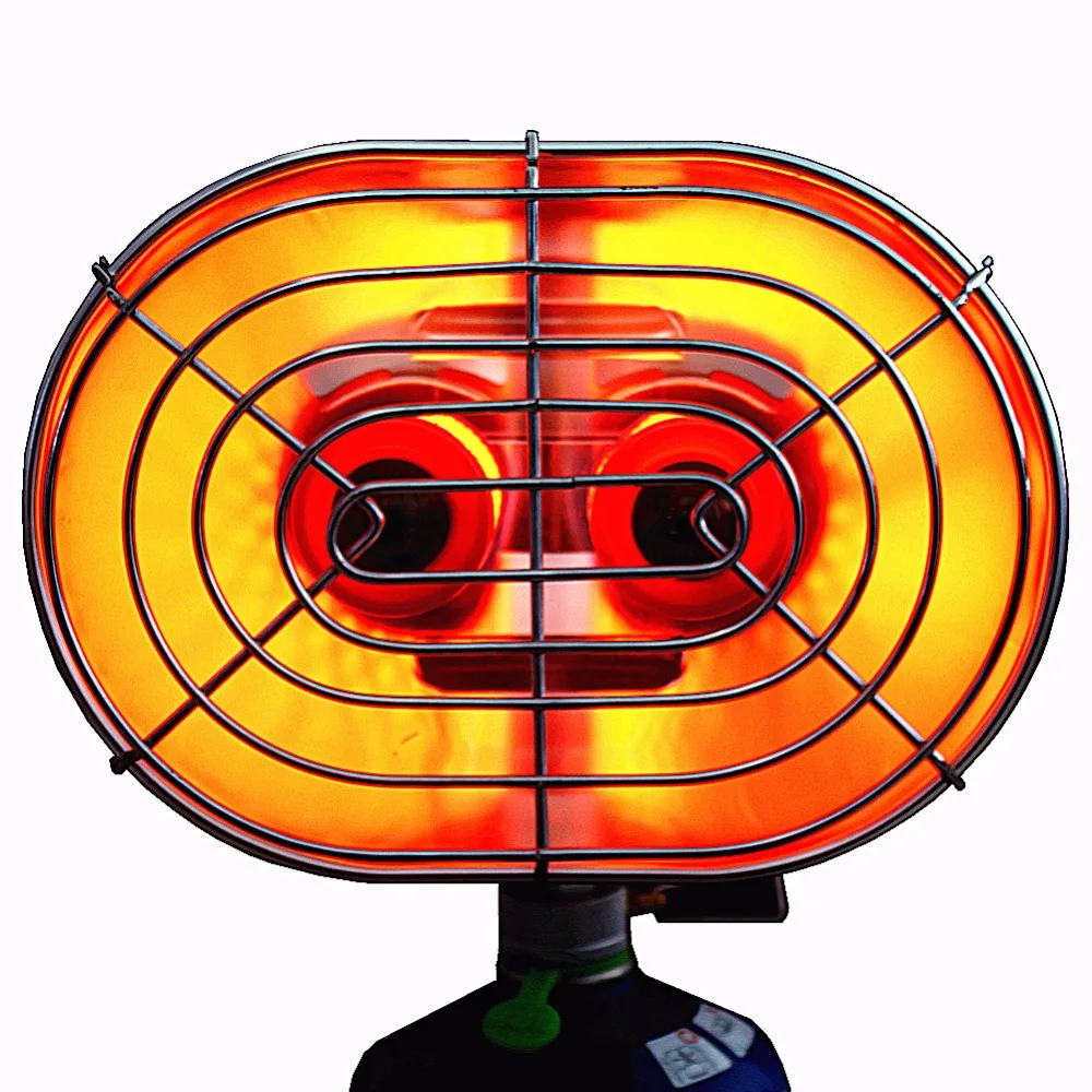 Двухконфорочная нагревательная плита Инфракрасный луч нагреватель газовый обогреватель Кемпинг грелка Отопление газовая плита для зимнего кемпинга Открытый Рыбалка