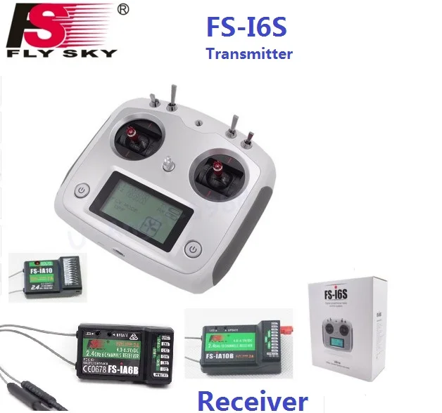 FlySky FS-i6S 2 4G 10CH передатчик AFHDS с FS-iA6B iA10 FS-iA10B приемник Пульт дистанционного