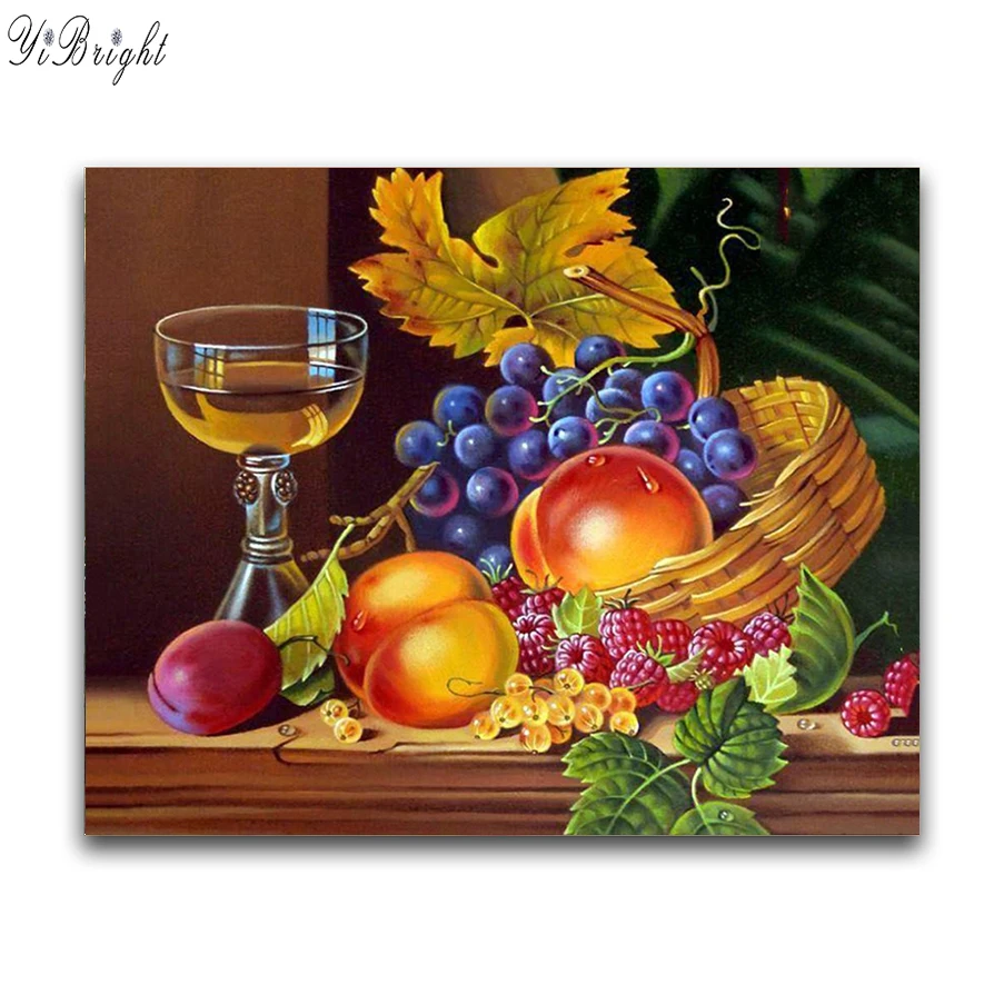 

diamond painting Cross Stitch still life of fruit Diamond Mosaic Square, Rhinestonedecoration diamond embroidery