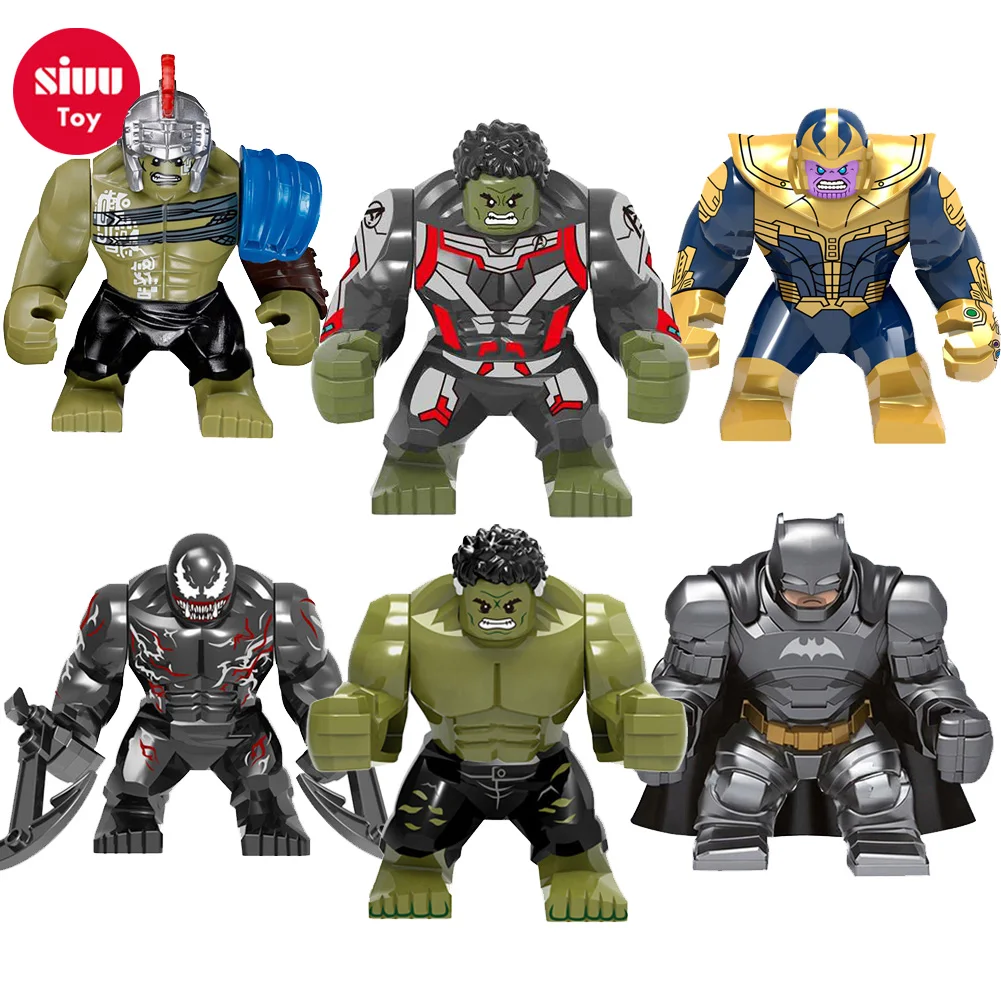 

Super Heroes lEGOEY Avengers Marvel: Endgame War Iron Man Thanos Thor Black Panther Falcon Gamora Hulk Loki Building Blocks toys