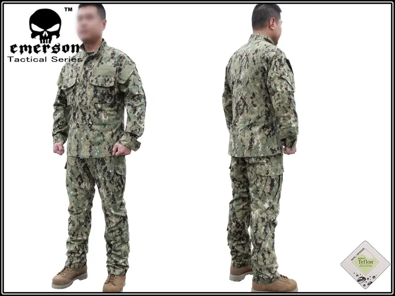 Emersongear Военная охотничья боевая рубашка BDU & брюки EMERSON NWU Тип III AOR2 Униформа