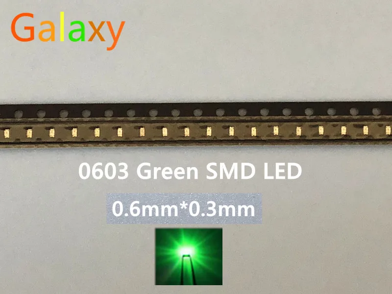 SMD 0603 светодиодный супер яркий зеленый прозрачный СВЕТОДИОДНЫЙ светильник диод