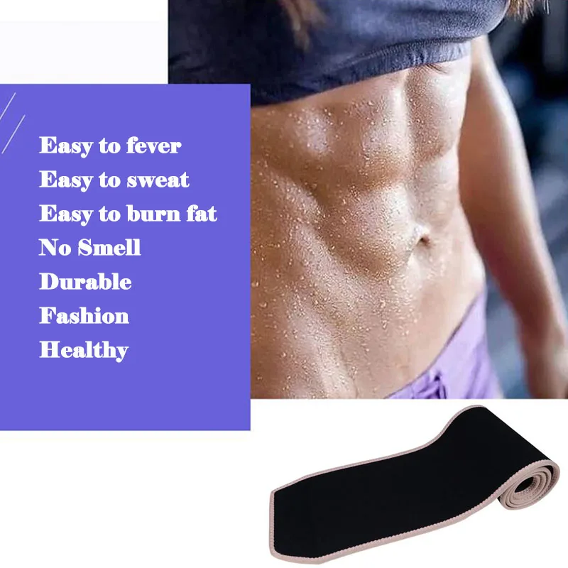 Neoprene Waist Trimmer Belt Fast Easy Abdominal Slimming No Smell Durable Fitness Sport Waist Trainer Sweat Belt High Quality