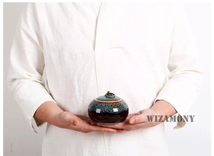 Акция! WIZAMONY китайский все виды чая caddy сырой керамической емкости контейнер для пуэр чая маленькие чаи для хранения чая
