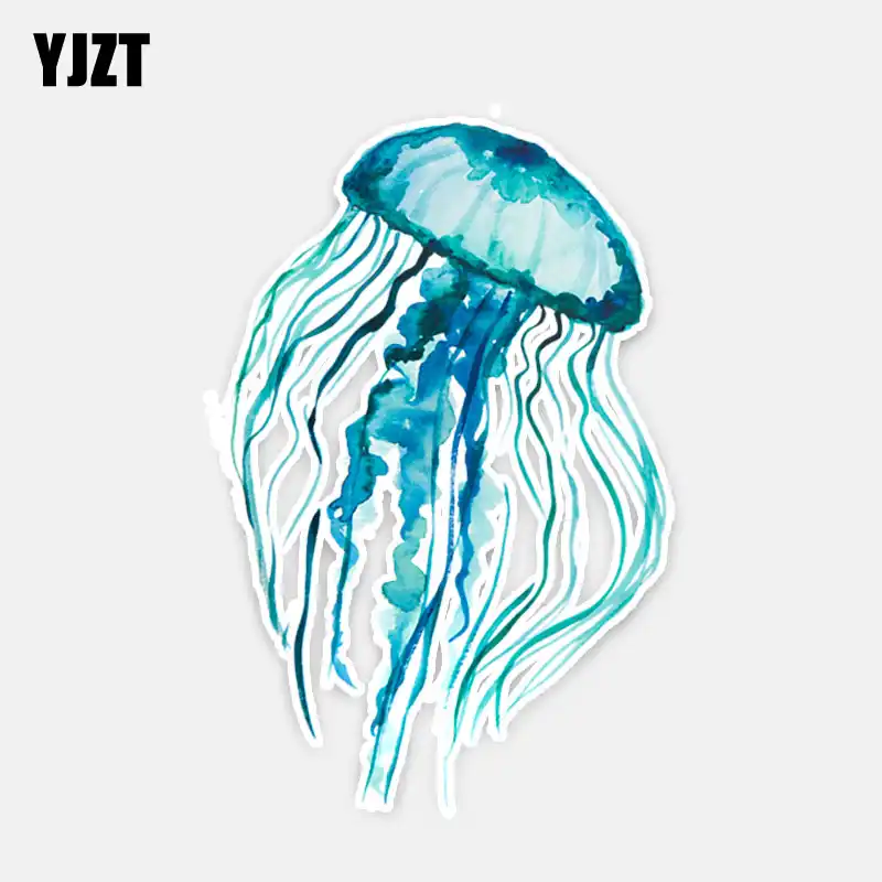 Yjzt 10 6 センチメートル 16 5 センチメートル水中世界美しいクラゲ Pvc デカール車のステッカー車のスタイリング 5 0392 車のステッカー Aliexpress