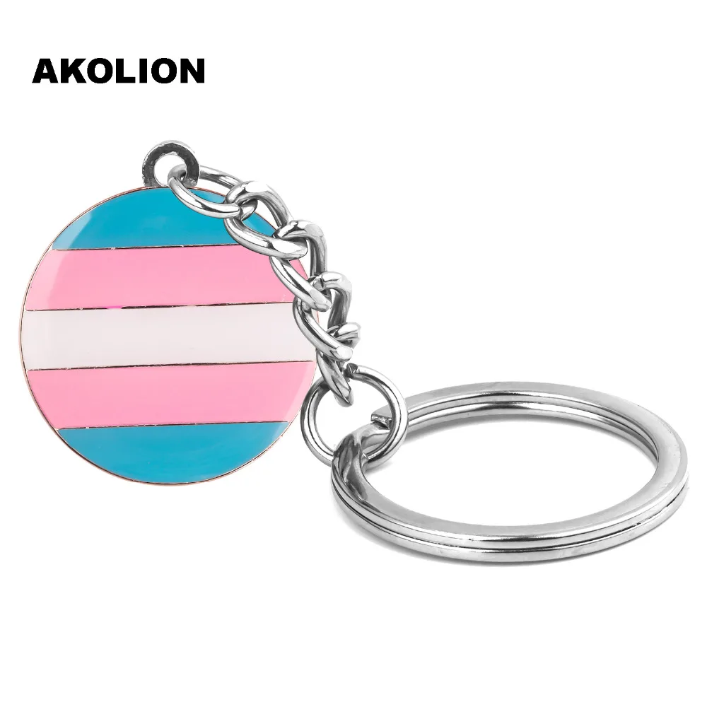 LGBT Pride Rainbow Asexual, металлические кольца для ключей, ювелирные изделия, брелок для автомобиля, кошелек, сумка, аксессуары для DIY, подарок, XY0315-K