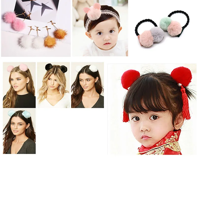 100pcs Genuine Mink Fur Halfsphere Ball Fur Pom Pom Flower/jewelry findings/Ring Earrings Necklace making/diy accessories