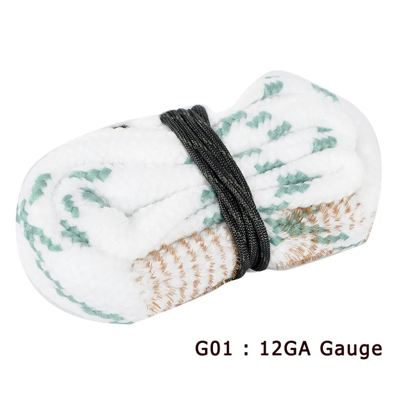 G01 Охота набор для чистки пистолета 12GA Gague НАТО латунь винтовка/пистолет Очиститель для ружья веревки Чистка ствола винтовки Наборы для съемки на открытом воздухе пневматическая винтовка охота аксессуары 9mm - Цвет: G01