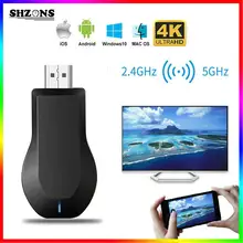 Adaptador de pantalla inalámbrica M4 Plus para TV, 5G/2,4G, pantalla inalámbrica para Ezcast/ DLNA/ Miracast/ Airplay
