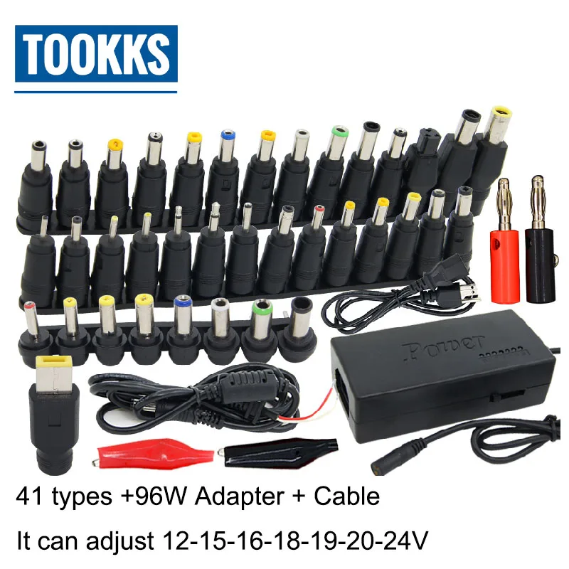 48 pcs Universal Power Adapter Charger AC DC Jack Power Supply Connector Plug for IBM Dell Lenovo A