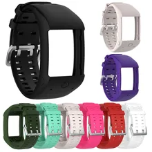Мягкие и приятные на ощупь ткани, с силиконовым ремешком, легко заменить резиновый ремешок для наручных часов, ремешок на запястье для Полар-флиса M600 Фитнес часы#88