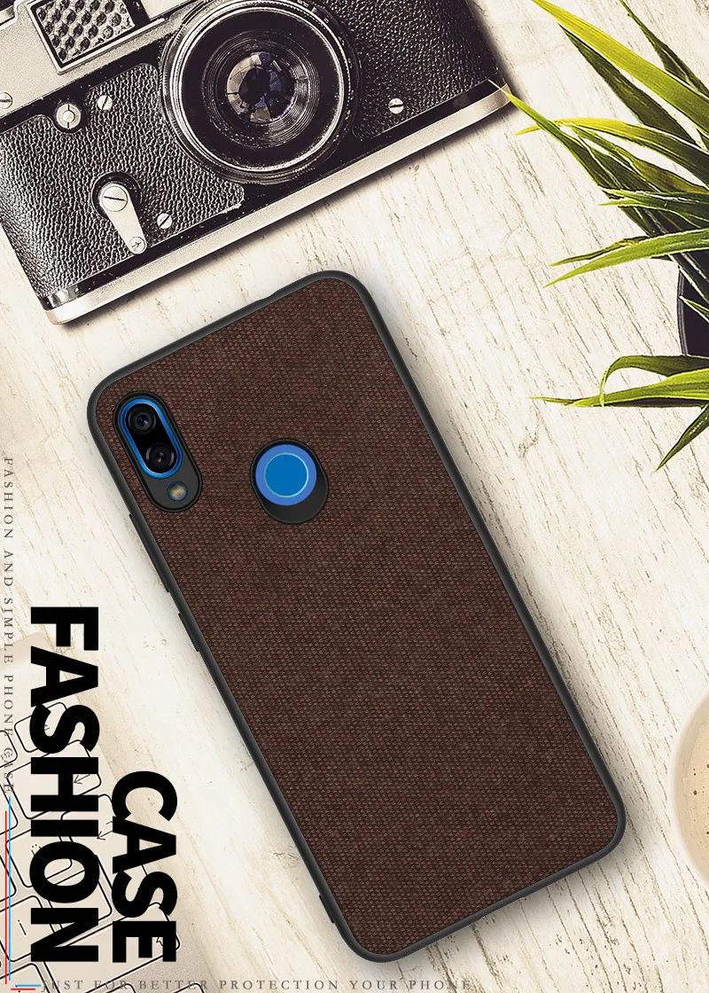 For Xiaomi Redmi Note 7 Case New Redmi Note 7 Case Cloth TPU Business Dark Gentleman Case For Xiaomi Redmi Note 7 Pro Case15