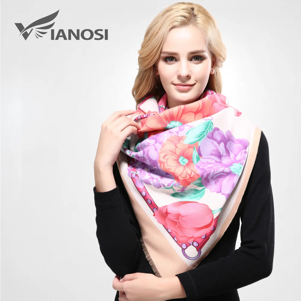 [VIANOSI] Designer Bandana Winter Scarf Women Shawl Printing Wrap