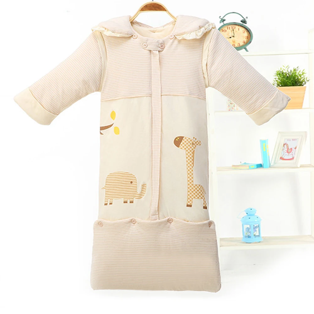 

Children Newborn baby Infant Sleep Sack Straddle Winter Cotton Thicken Warm Lengthen Sleeping Bag Baby Bedding Accessories