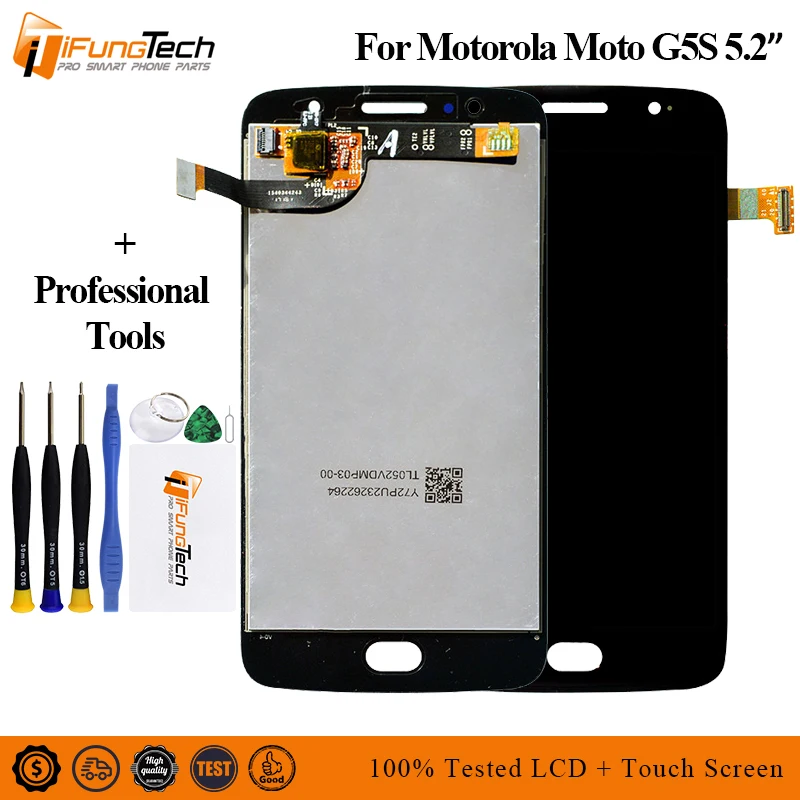 

Original 5.2" IPS LCD For Motorola Moto G5S LCD Touch Screen XT1793 XT1794 XT1792 LCD Display Digitizer Replacement
