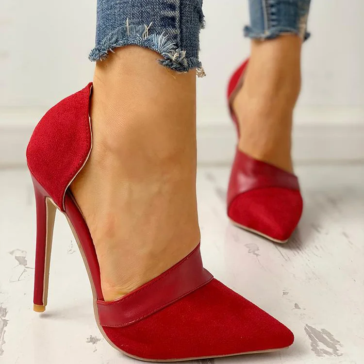 Fashion Flock 11CM High Heels Women Pumps Pointed Toe Work Woman Shoes Weeding Shoes Office Career Elegant Pumps