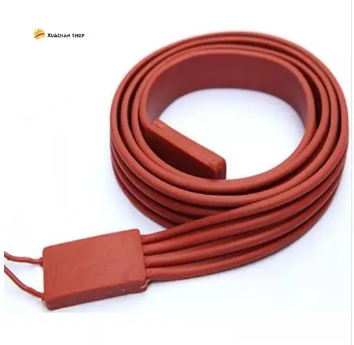 

24V 15x2000mm 120W Waterproof Flexible Silicone Rubber Heater Heating Belt Unfreezer for Pipeline Electrical Wires