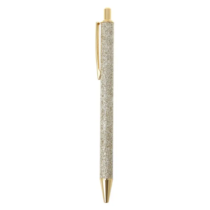 Красивая шариковая ручка Роскошная блестящая металлическая шариковая ручка 1,0 мм блестящее масло расходные ручки Офисные принадлежности школьные канцелярские принадлежности - Цвет: GD