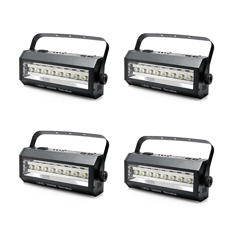 4 шт./лот Led 200 Вт стробоскоп для вечерние дискотеки DJ Бар свет шоу сильная вспышка