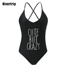 

Rivertrip One Piece Swimsuit Sexy High Cut Swimwear Women Strap Cross Bandage Summer Bathing Suits New 2018 Beachwear