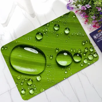 

CAMMITEVER Home Dining Room Carpet Rubber Soft Non-Slip Mat Bathroom Hallway Decoration Rectangle Floor Rug 3D Water Drop