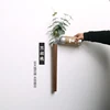 Nordic Handmade Solid Wood Wall Vase Hydroponic Flower Plant Pot Bonsai Glass Bottle Home Bar Restaurant Decor Entrance Ornament 1