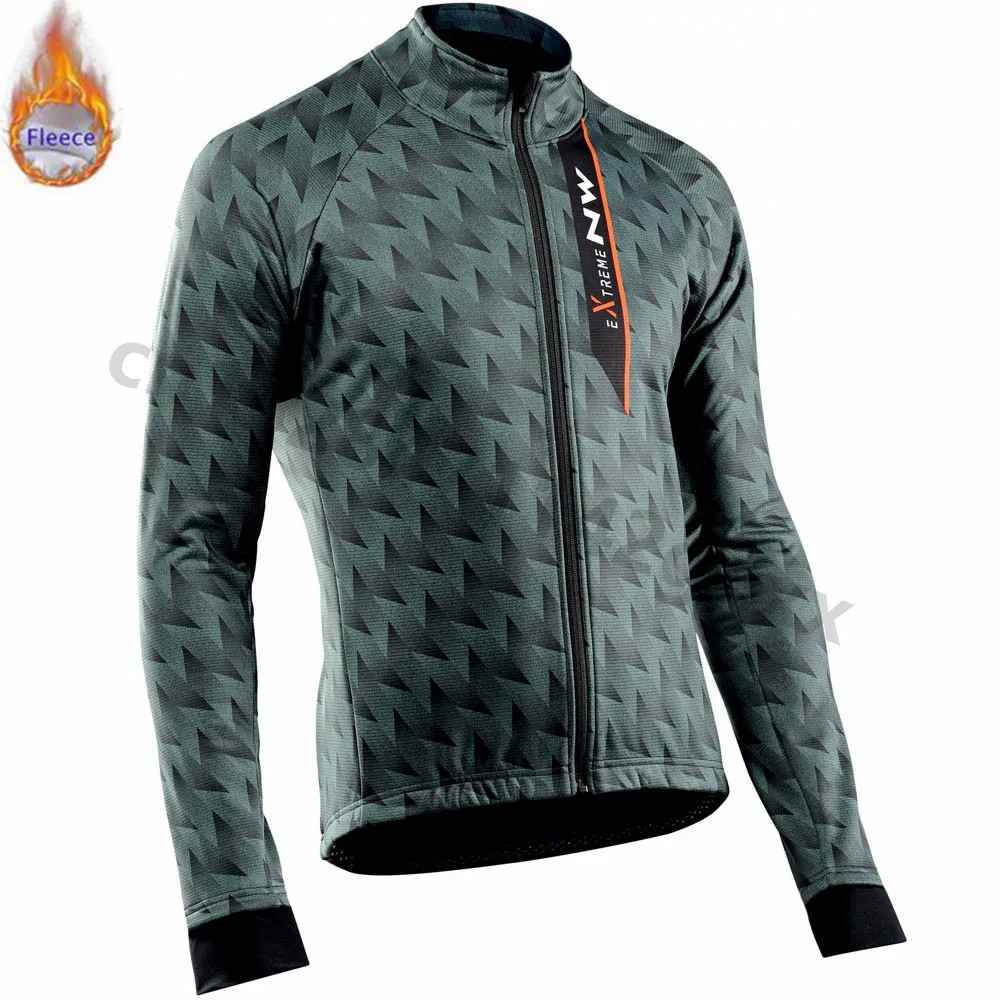 

NW 2019 Pro team Men Cycling Jersey Winter Thermal Fleece Bicycle Jerseys Cycling Warm MTB Bike Clothing Maillot Ropa Ciclismo