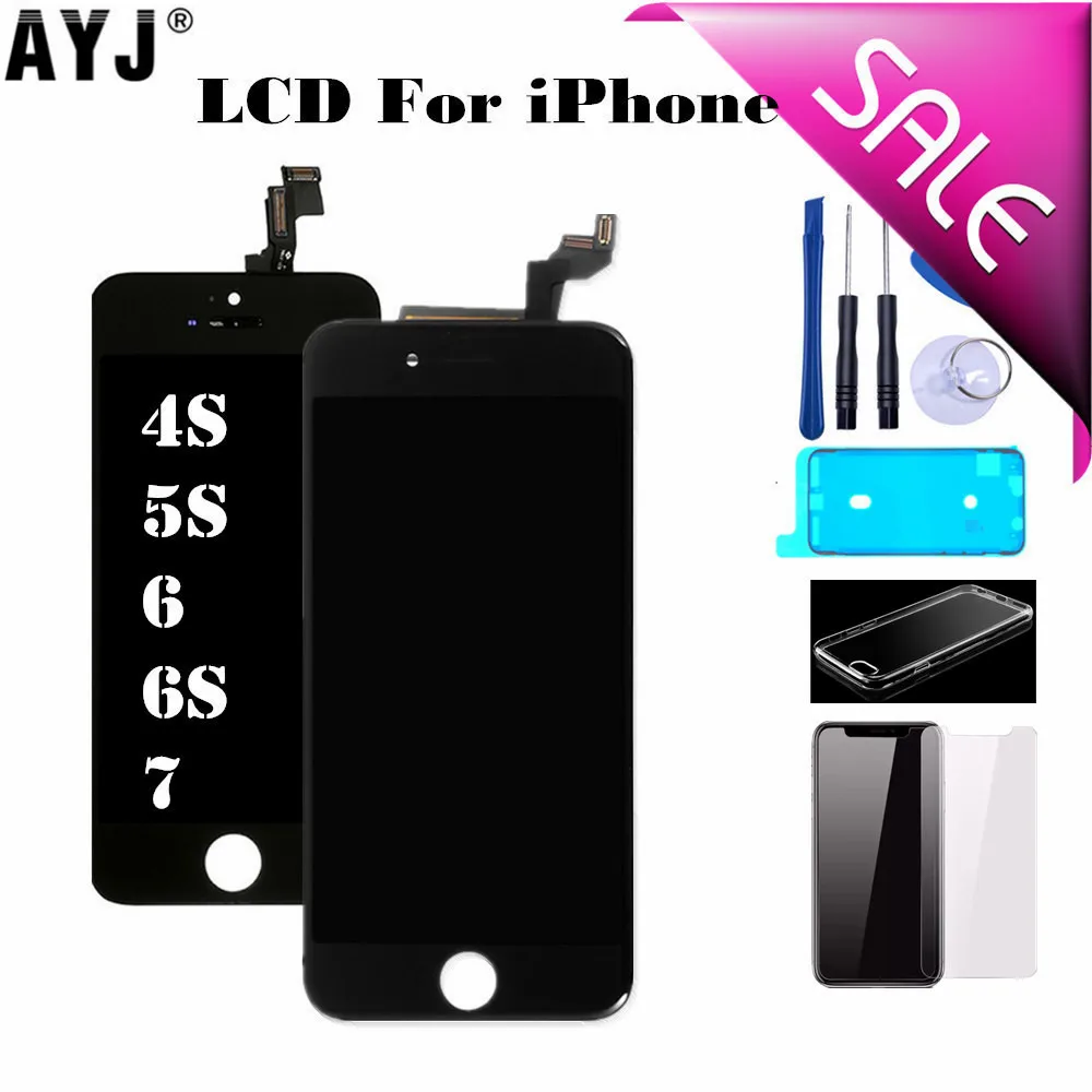 Дисплей для iPhone 5S SE 6 6S 7 дюймов ЖК дисплей с сенсорным экраном и дигитайзером в